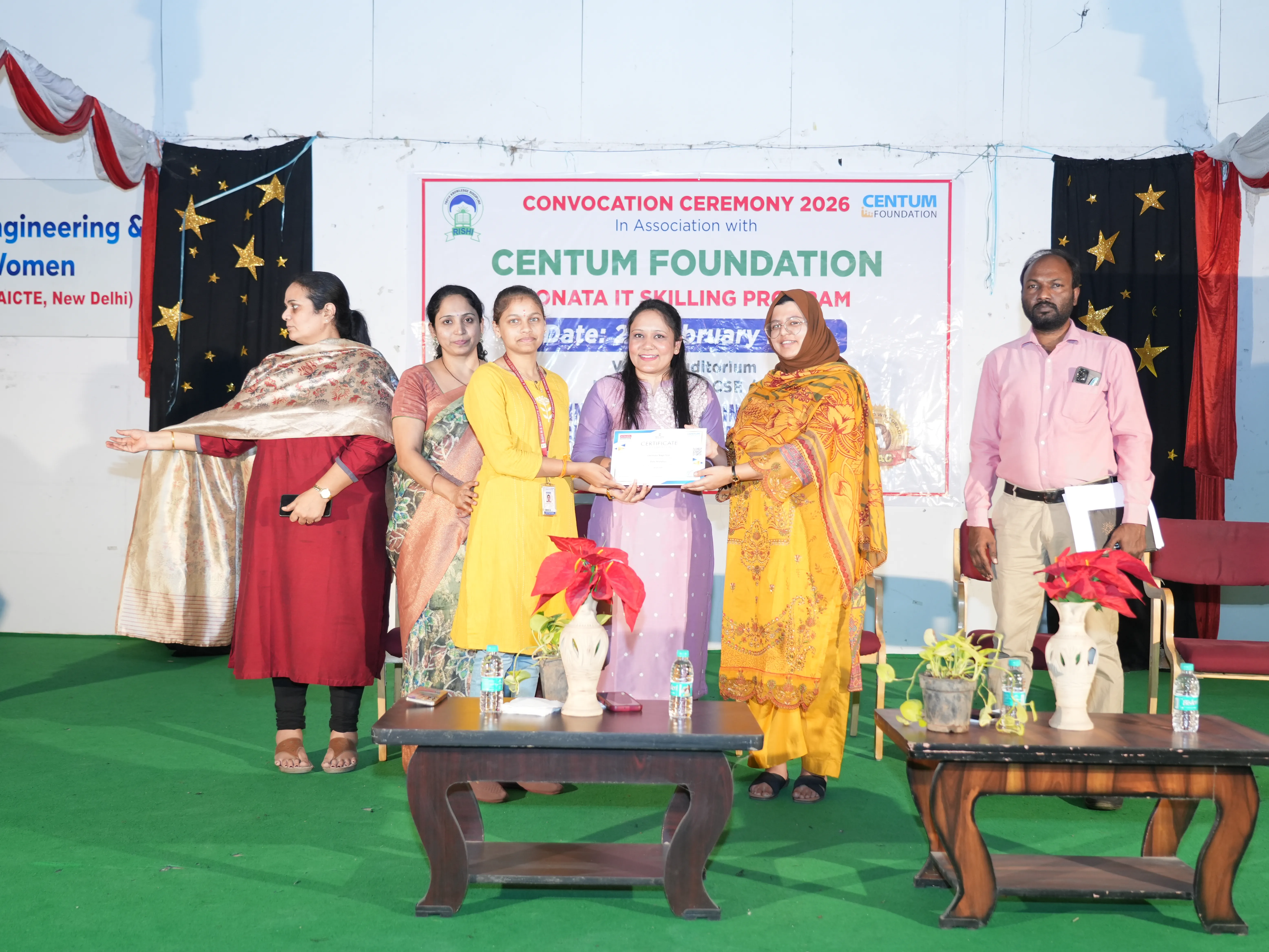 Convocation Ceremony of Sonata CSR through Centrum foundation for 4 th year students - RITW